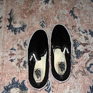 black slip on vans size 9